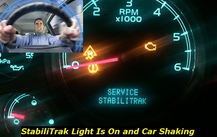 stabilitrak light on car shaking